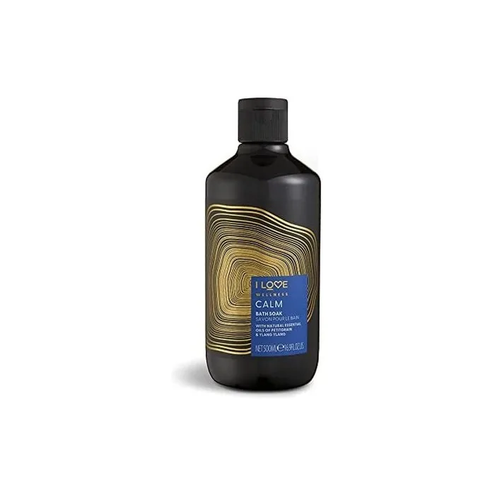 I Love Wellness CALM Bath Soak with Natural Essential Oils of Petitgrain and Ylang Ylang 500ml