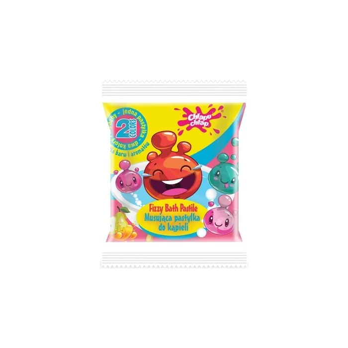 Chlapu Chlap Twocolor Effervescent Bath Tablet Orangeade And Pear 1 Piece