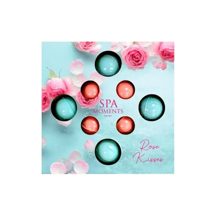 SPA MOMENTS Rose Scented Bath Bombs 30g x 4 and 20g x 4