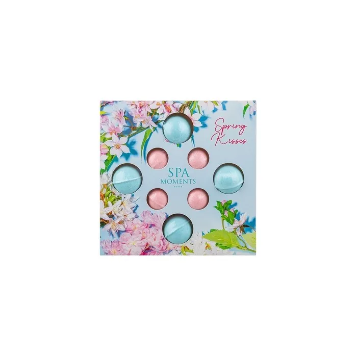 Chlapu Chlap Bath Bombs Set With Spring Kisses Scent 8 Pieces