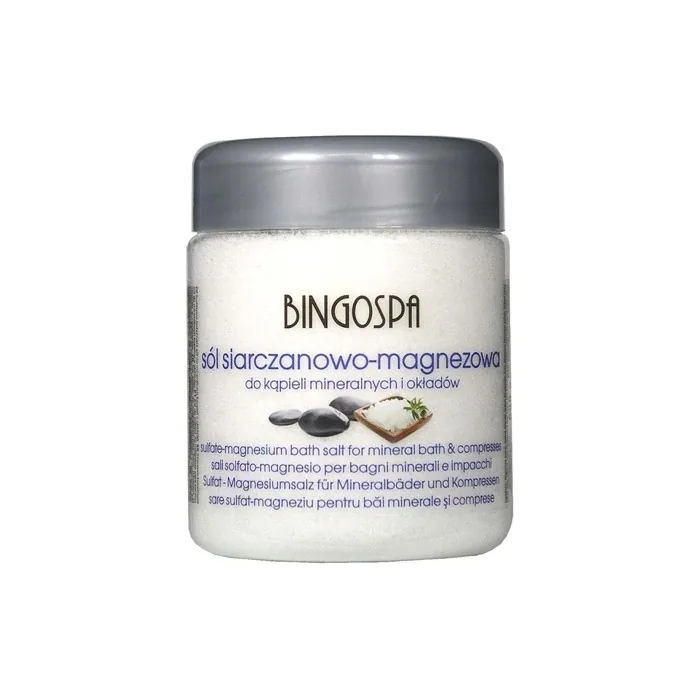 Bingospa Sulfate Magnesium Salt for Mineral Baths and Compresses 600g