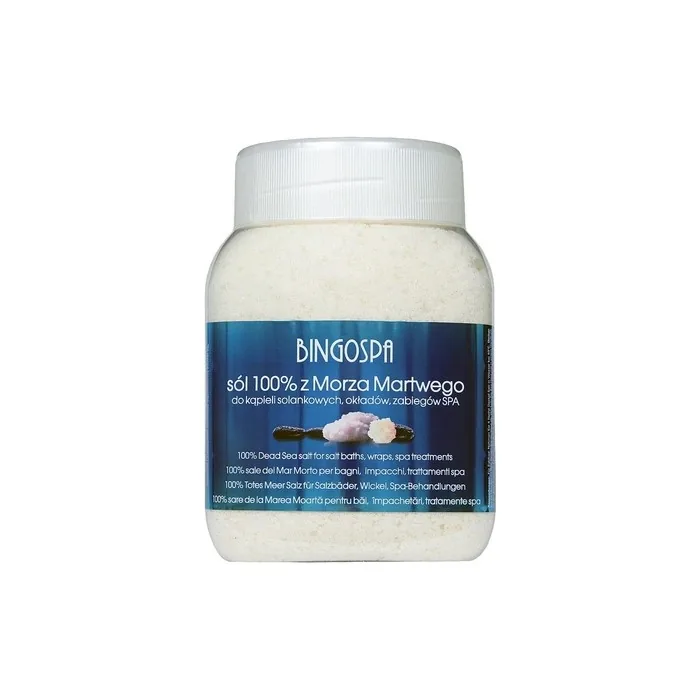 Bingospa 100% Dead Sea Bath Salt for Bath, Jacuzzi, and Spa Treatments 1250g
