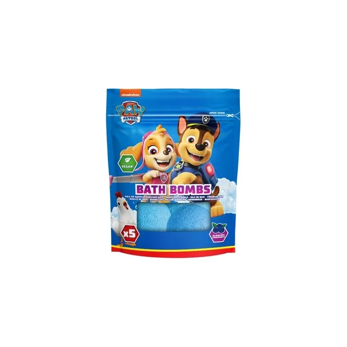 Licensed Products Kids Paw Patrol Bath Bombs With Blueberry Scent 5 Pieces