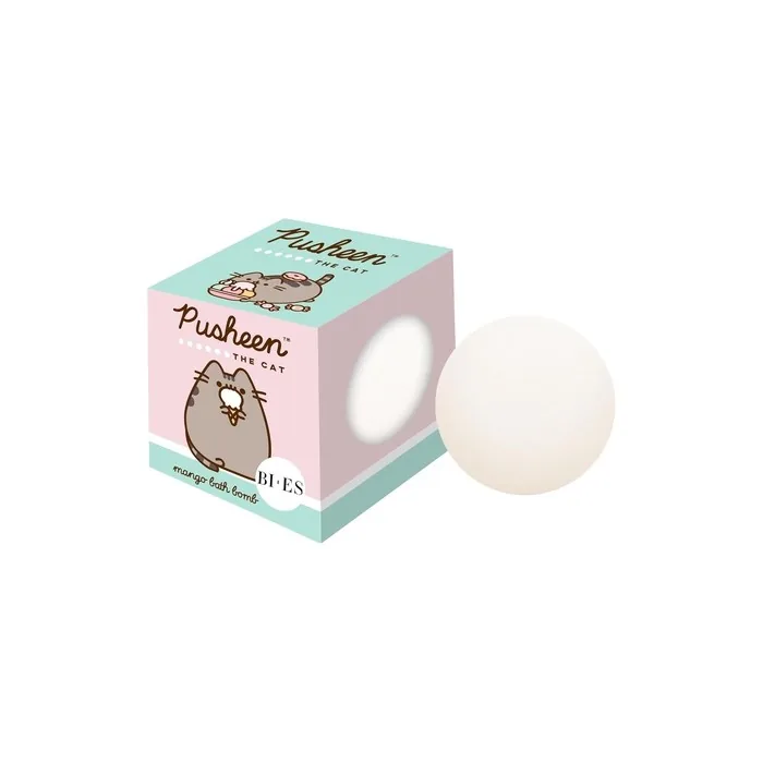 Pusheen The Cat Bath Fizzing Bath Bomb For Kids Refreshing Mango Scent Vegan
