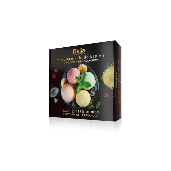 Delia Effervescent Bath Balls Fruity Scent Mix 4 X 100g