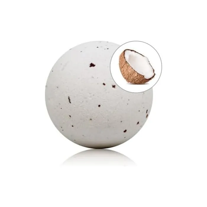 Bath Bomb Coconut 150 Grams with Rose Petals
