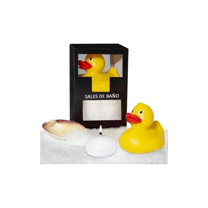 Diverty Sex Coconut Aroma Bath Salt Set With Duck, Candle, And Shell 150 Grams