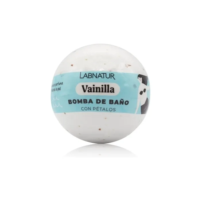 Labnatur Vanilla Bath Bomb with Petals 140g