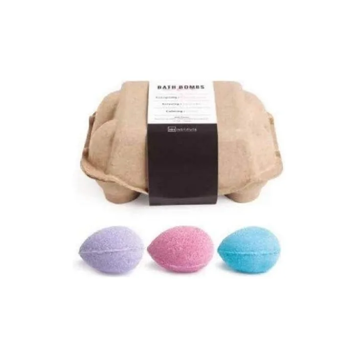 Aquarius Egg Cup with 6 Bath Bombs 70g