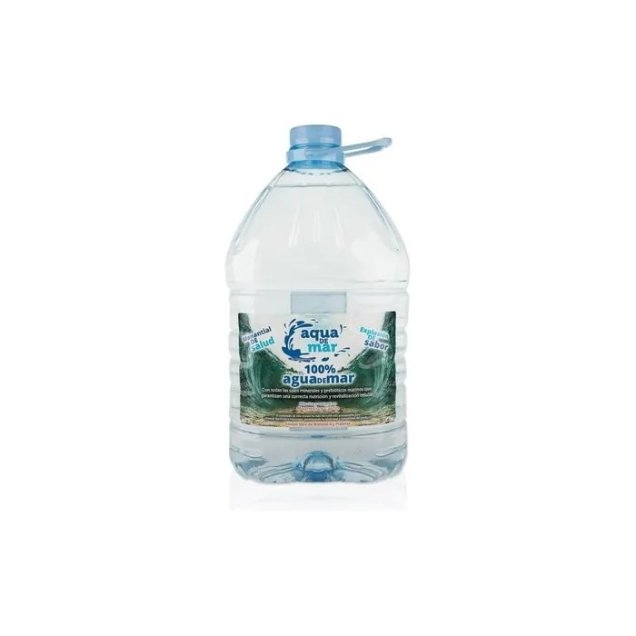Aqua De Mar Seawater 5 Litres - Hypertonic Liquid in Glass Bottle