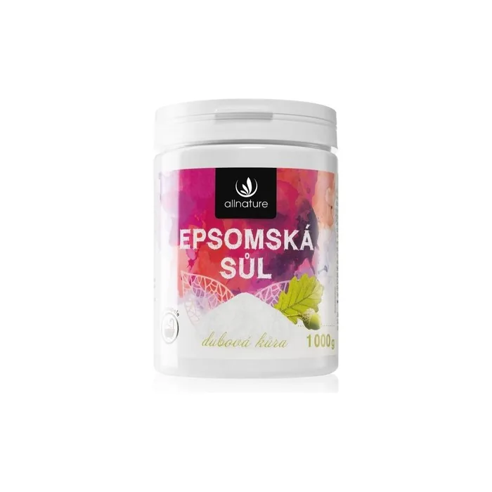 Allnature Epsom Salt Oak Bark Bath Salt 1000 G