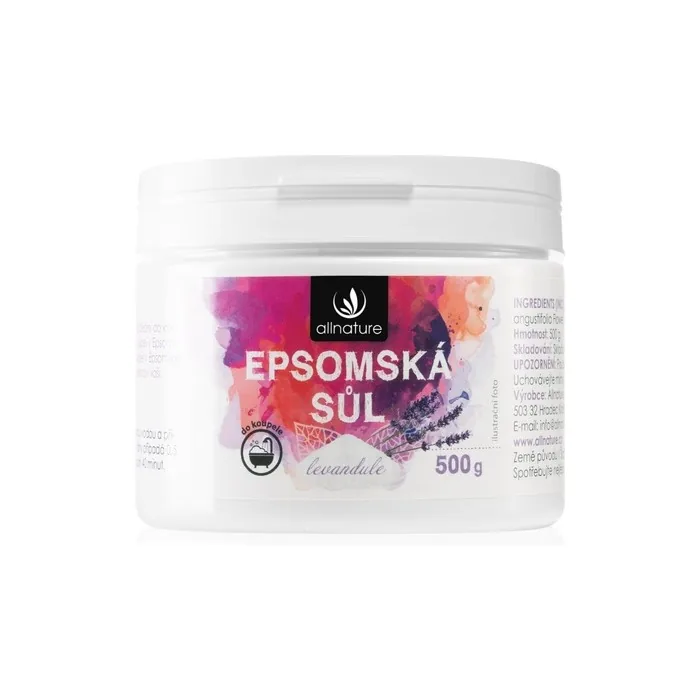 Allnature Epsom Salt Lavender Bath Salt 500g