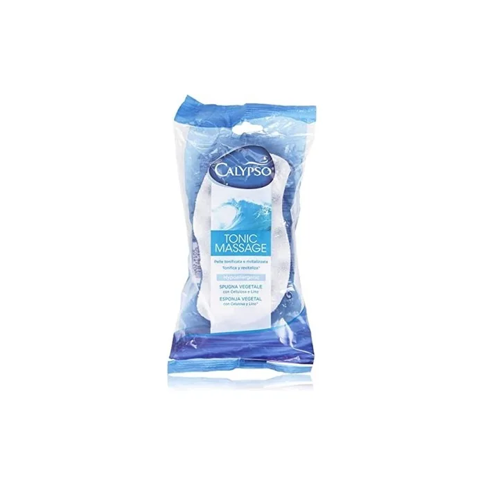 Calypso Vegetal Sponge with Cellulose and Linen for Toned and Refreshed Skin