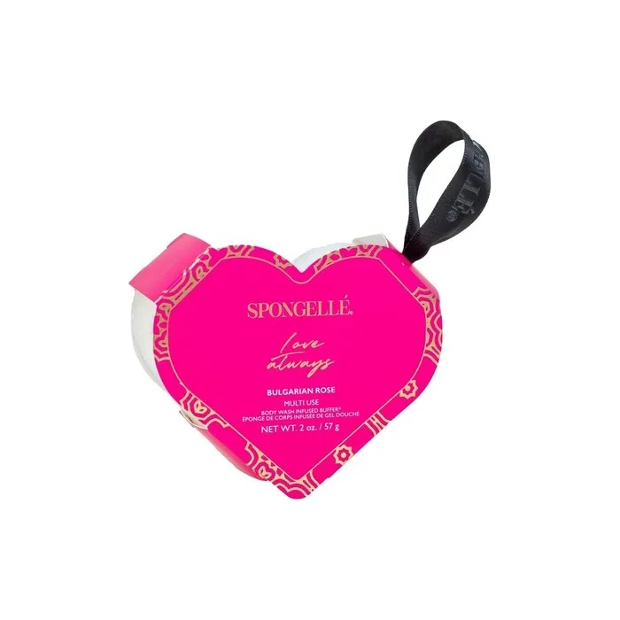Spongellé Love Always Body Wash Infused Heart-Shaped Buffer Bulgarian Rose