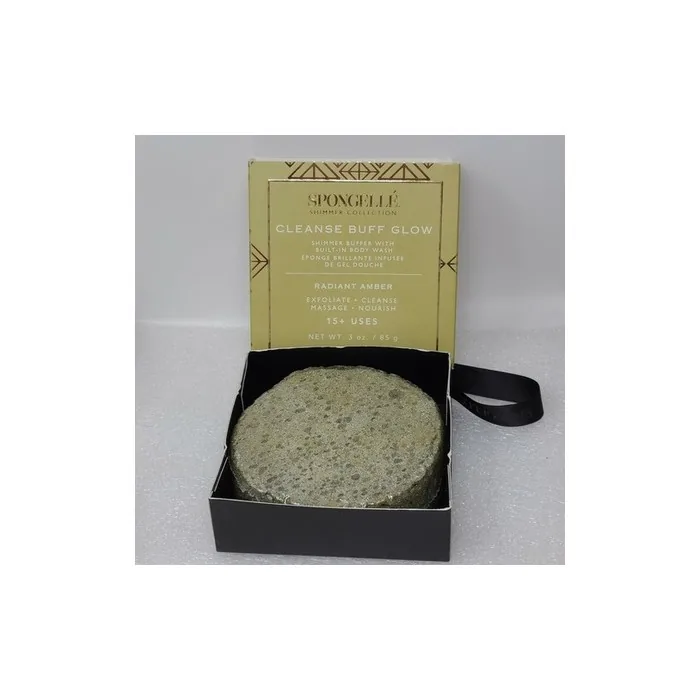 Spongelle Shimmer Buffer Radiant Amber Body Wash Infused Buffer 15 Washes