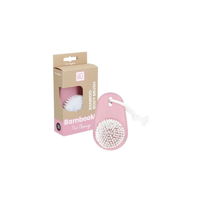 ilu Bamboom! Pink Flamingo Body Brush