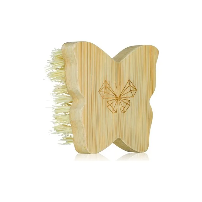 Crystallove Bamboo Butterfly Agave Body Brush Travel Size