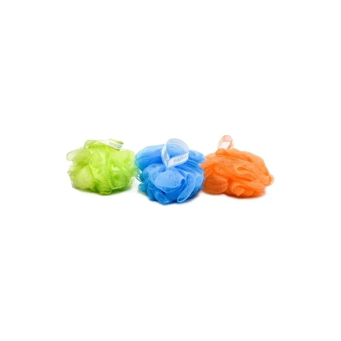 Martinispa Massage Color Soft Peeling Mesh Sponge - Assorted Colors - Orange