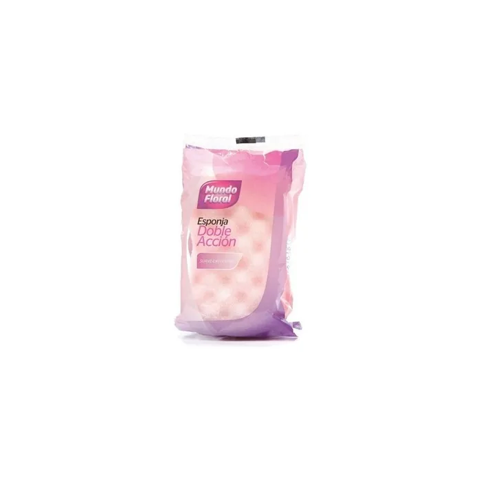 Floral World Double Action Bath Sponge