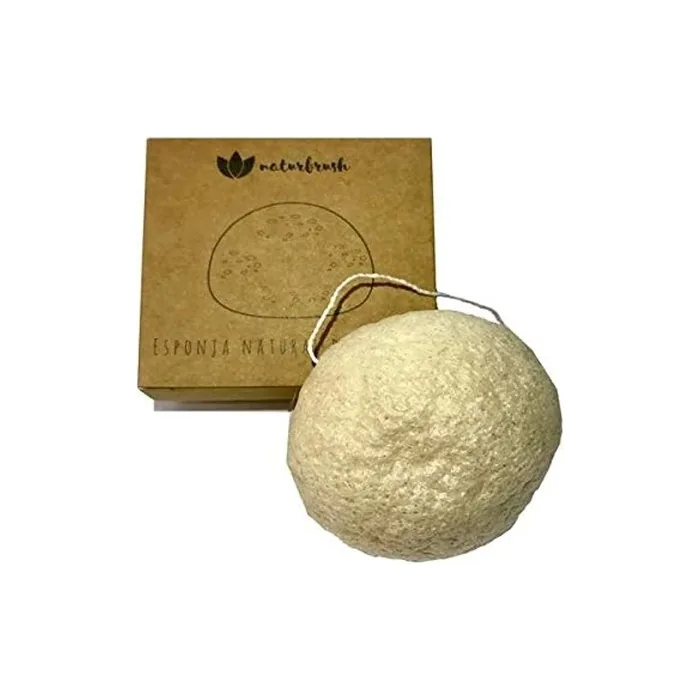Naturbrush Konjac Sponge Large 7.5cm 100% Natural Root Fiber