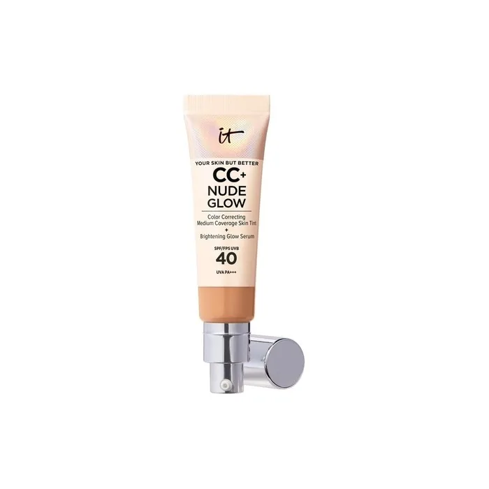 IT Cosmetics Your Skin But Better CC+ and Nude Glow Lightweight Medium Coverage Foundation and Glow Serum Neutral Tan 1g