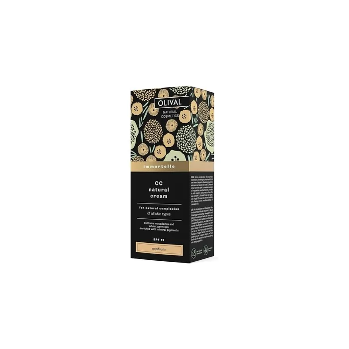 Olival Immortelle Natural CC Cream Moisturizing SPF 12 Medium Color 50ml