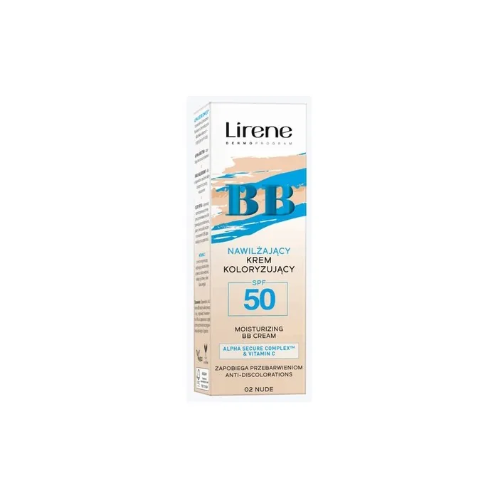 Lirene Moisturizing BB Cream SPF 50 with Vitamin C & Hyaluronic Acid 30ml