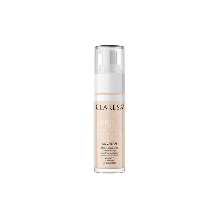 Claresa Keep It Nude Cc Cream Color Correcting Cream 101 Light 33g