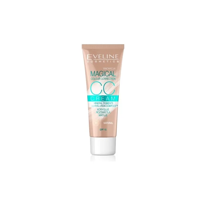 Eveline Magical Colour Correction Cc Cream Spf 15 Multifunctional Foundation 51 Natural 30ml
