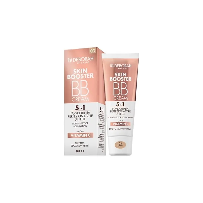 Deborah Milano Bb Cream Skin Booster No 03 Sand Spf 15 With Vitamin C Tinted Face Cream 30ml