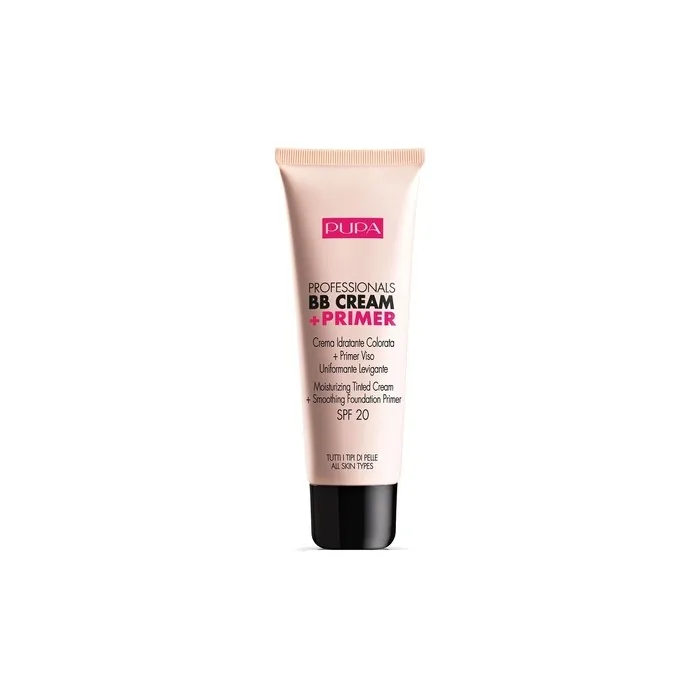 Pupa Professionals Bb Cream & Primer Spf20 Makeup Base For All Skin Types 002 Sand 50ml