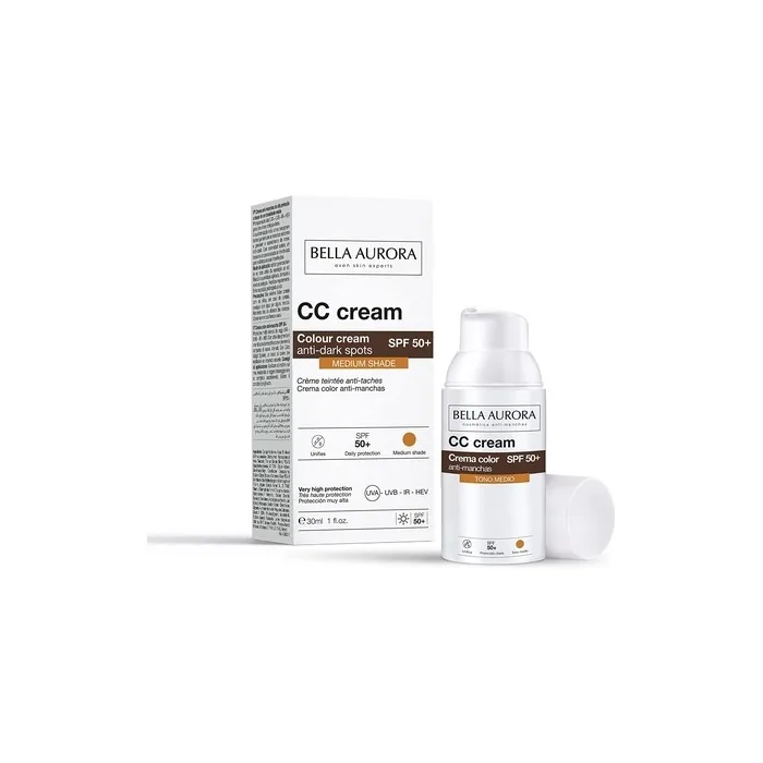 Bella Aurora Anti-Dark Spots CC Cream SPF50+ Medium Shade