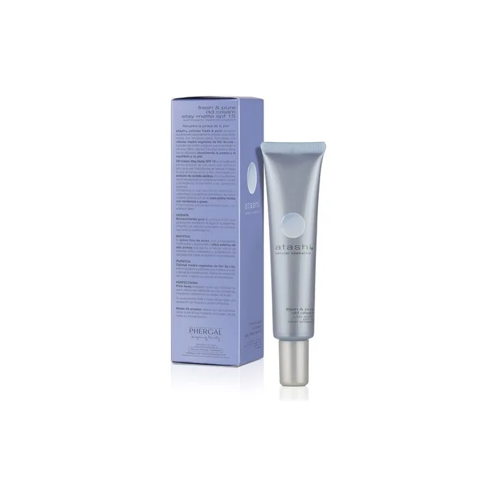Atashi DD Cream Stay Matte Moisturizing Cream with Color Lilac Blossom 40ml