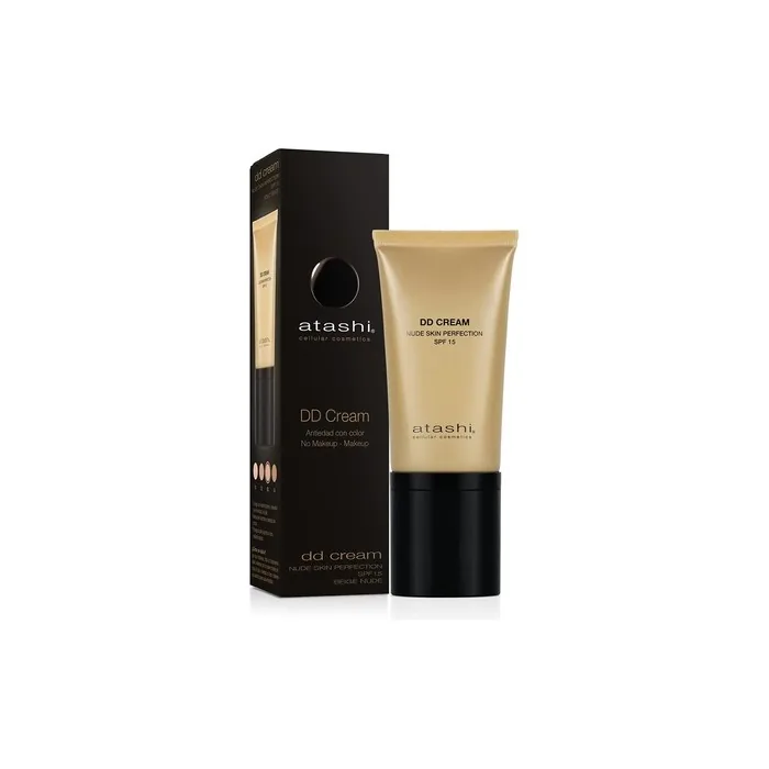 Atashi Anti-Ageing DD Cream Treatment without Makeup Color Retinol Airless Nude Beige Shadow SPF15 50ml