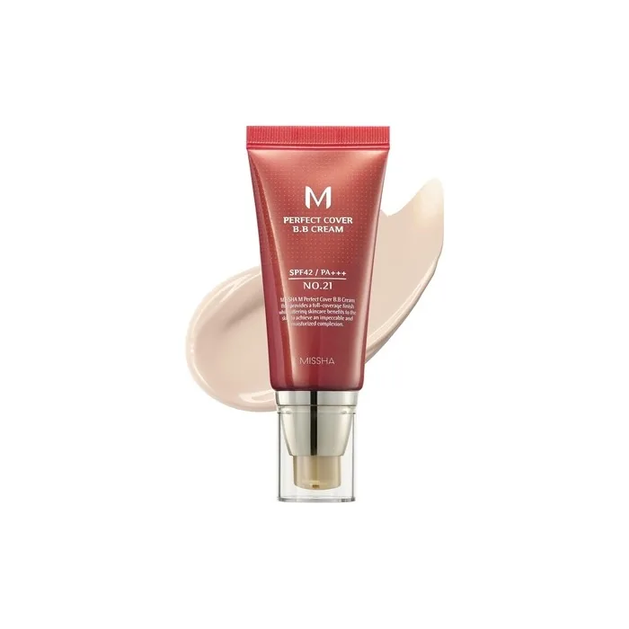 Missha M Perfect Cover BB Cream No.21 Light Beige with Cool Undertone