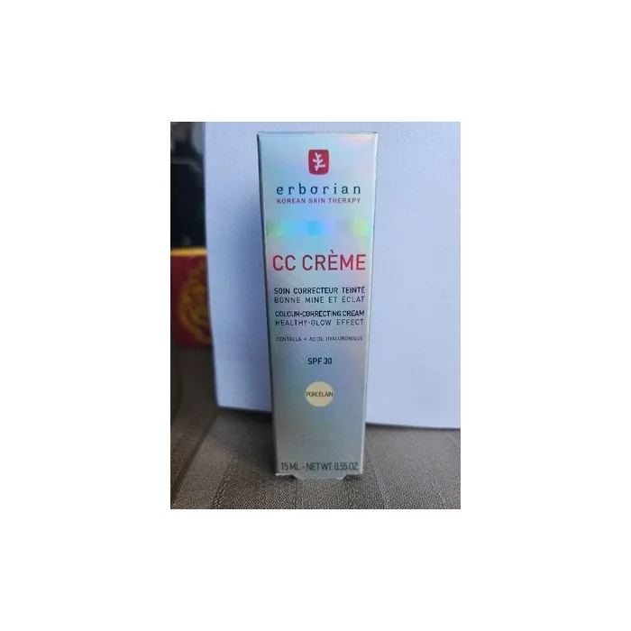 Erborian Cc Crme Colourcorrecting Cream For Healthyglow Effect Spf 30 In Porcelain 15 Ml