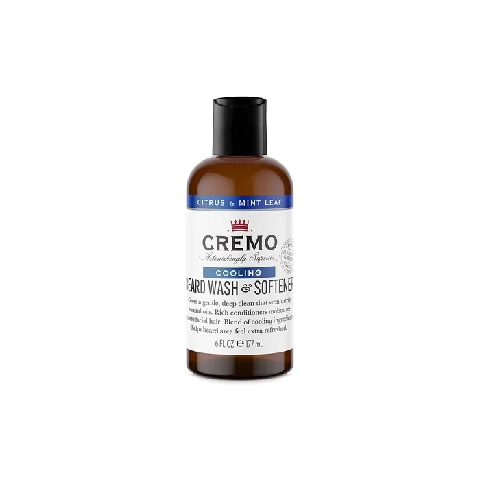 CREMO Beard Wash & Softener for Men Cooling Citrus & Mint Leaf 177ml