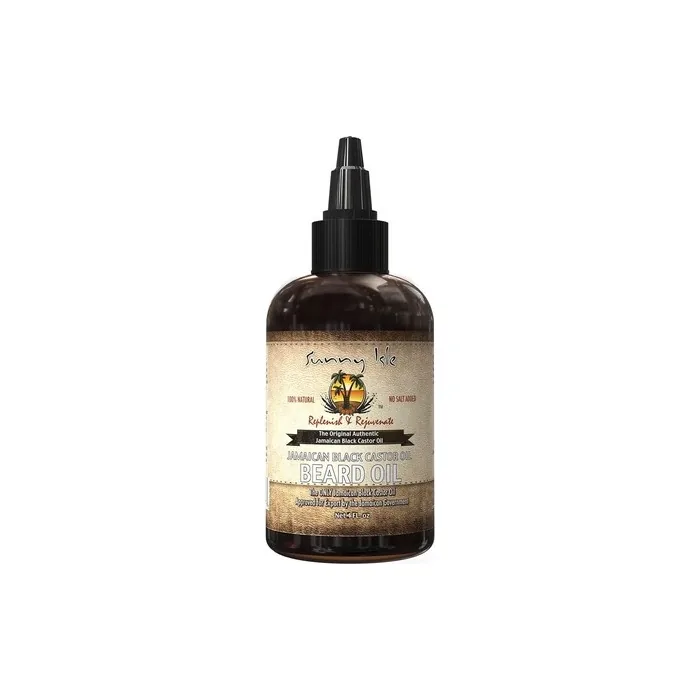 Sunny Isle Beard Oil 100% Natural Jamaican Black Castor Oil 4oz