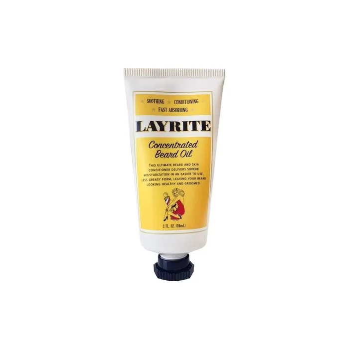 Layrite Concentrated Beard Oil 59ml Soothing Conditioning Fast Absorbing