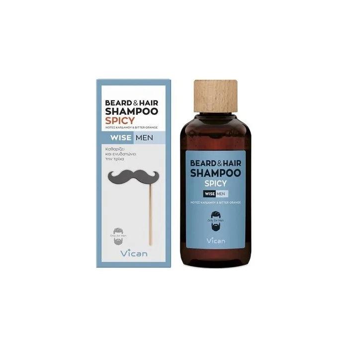 Vican Wise Men Beard & Hair Shampoo Spicy - 200ml