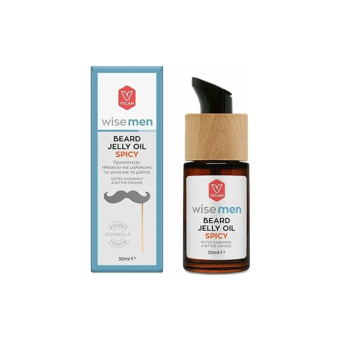 Vican Wise Men Beard Jelly Oil Spicy Moisturizing Oil For Beards 30ml