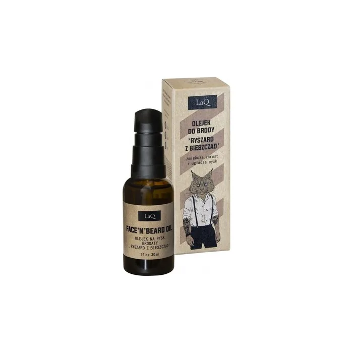 Laq Beard Oil Softens Facial Hair And Smooths The Face Ryszard From Bieszczady 30ml