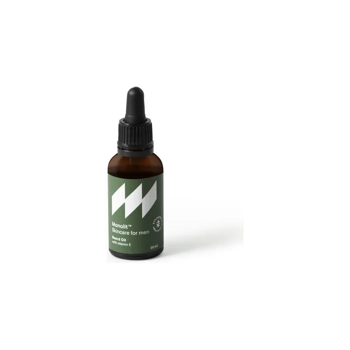 Monolit Beard Oil Moisturizing Nourishing Softening Avocado Jojoba Argan Vitamin E Sandalwood Scent Bottle With Dropper Generous 30ml