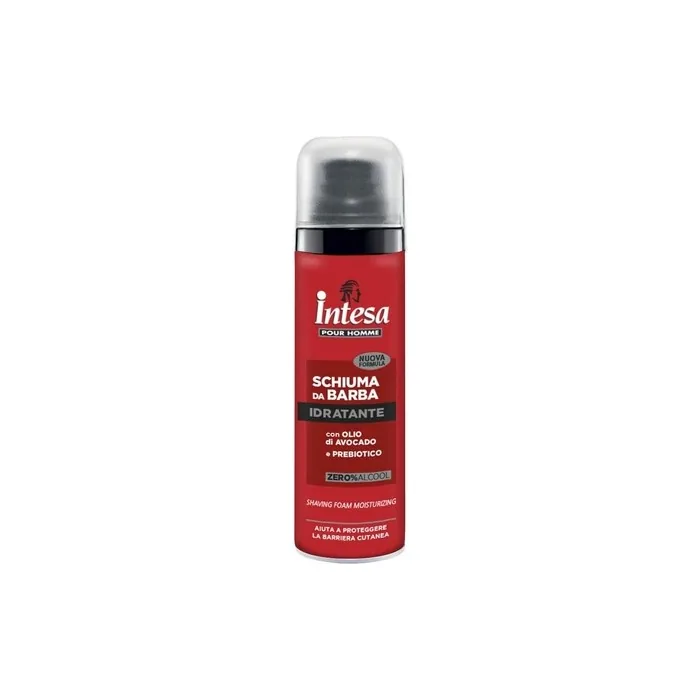 Intesa Pour Homme Nuova Formula Moisturizing Beard Mousse with Avocado Oil and Prebiotics 50ml Travel Size