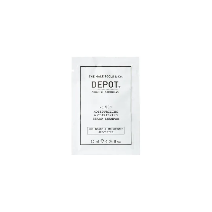 Depot 500 Beard Mustache Specifics No 501 Provitamin B5 Beard Shampoo Moisturizing And Clarifying 10 Ml