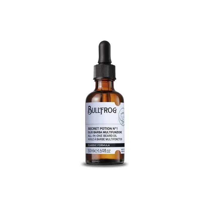 Bullfrog Allinone Secret Potion No1 Beard Oil 50ml Softening Hydrating Nourishing