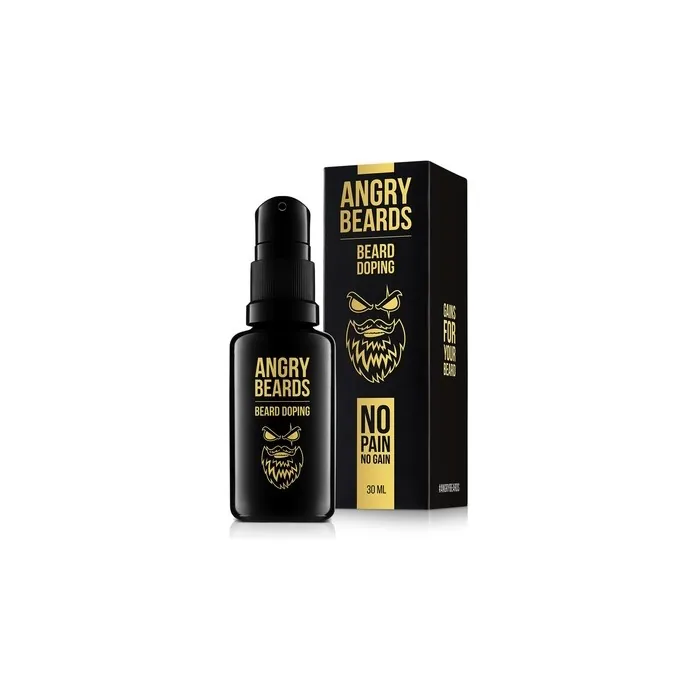 Angry Beards Beard Growth Serum for Men Natural Formula for More Beard Growth and Fuller Hair Accelerates Beard Growth Beard Care Product for a Stronger, Denser Beard 30ml