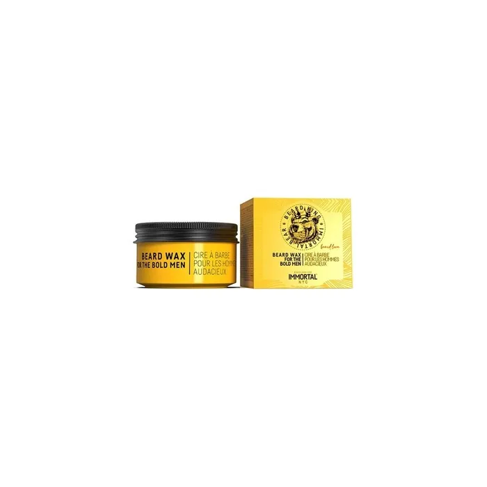 Immortal NYC Beard King Beard Wax 50ml - Strong Hold for Precise Styling
