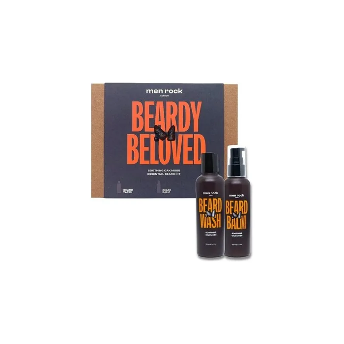 Beardy Beloved Soothing Oak Moss Beard Shampoo And Beard Balm Set 100ml + 100ml