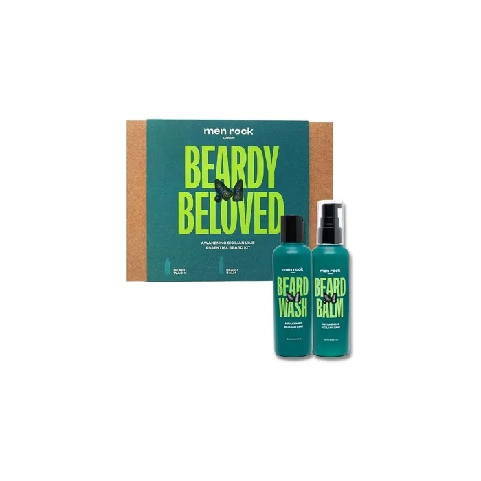 Beardy Beloved Awakening Sicilian Lime Beard Shampoo And Beard Balm Set 100ml + 100ml